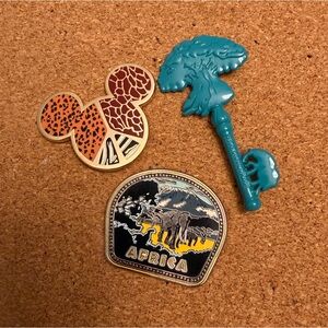 Authentic Disney Animal Kingdom Pin Set of Three